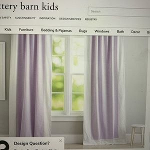 Blackout drapes from Pottery Barn Kids - set of 2